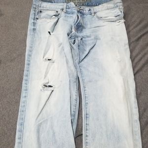 AE faded Jean's with designer holes